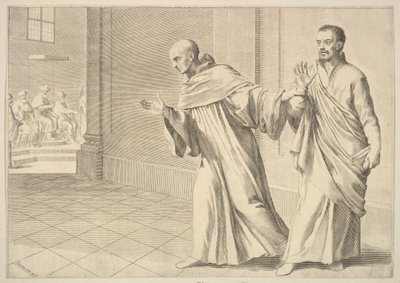 St. Bernard ottaa veljen konventiin. tekijältä Claude Mellan