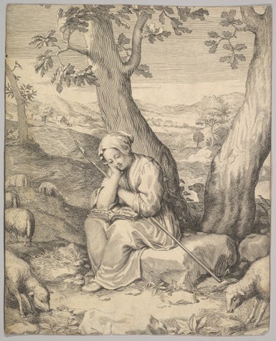 St. Genevieve. tekijältä Claude Mellan