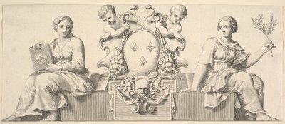Ranskan aseet lain ja hyvän uskon persoonallisuuksien mukana, 1664. tekijältä Claude Mellan
