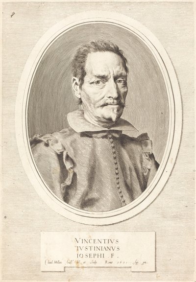Vincenzo Giustiniani tekijältä Claude Mellan