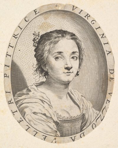 Virginia da Vezzo, Simon Vouetin vaimo, 1626. tekijältä Claude Mellan