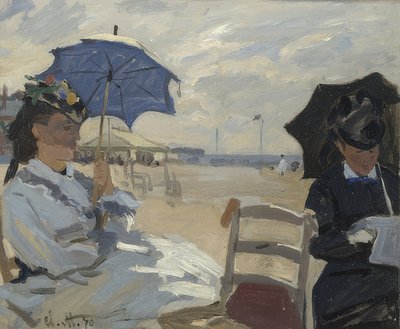 Trouvillen rannalla. 1870 tekijältä Claude Monet