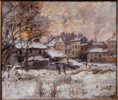 Argenteuil lumen alla tekijältä Claude Monet