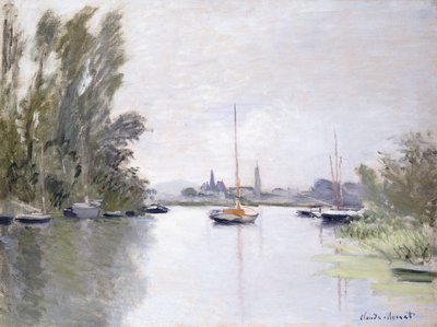 Argenteuil, näkymä Seinen käsivarresta, 1872 tekijältä Claude Monet
