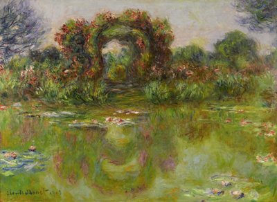 Water Lilies Pond, Rosiers, 1913 tekijältä Claude Monet