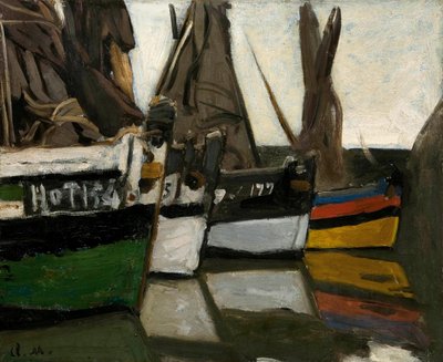 Kalastusveneet Honfleurissa Kalastusveneet Honfleurissa, n. 1866. tekijältä Claude Monet