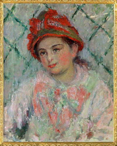 Blanche Hoschede, nuorin tytär ... (öljy kankaalle) tekijältä Claude Monet