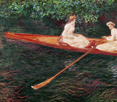 Veneily Epte-joella, noin 1889-1890 tekijältä Claude Monet