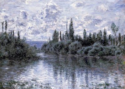 Seinen varsi Vétheuilin lähellä tekijältä Claude Monet