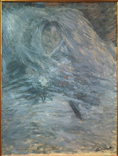 Camille kuolinvuoteella (taiteilijan ensimmäinen vaimo 1847-1879) tekijältä Claude Monet