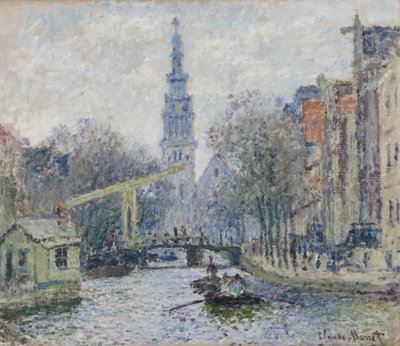 Canal a Amsterdam, 1874 tekijältä Claude Monet