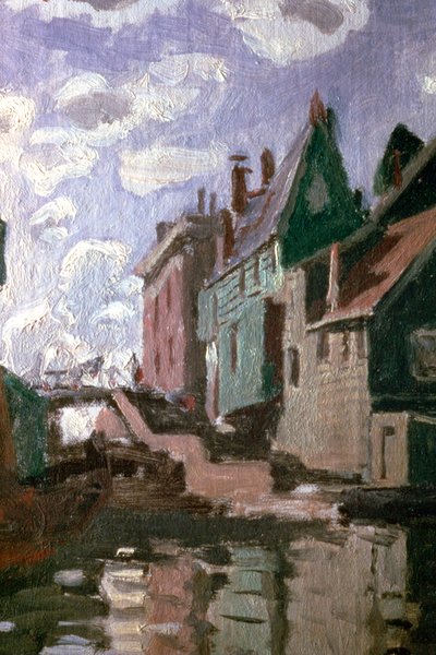 Zaandamin kanava, yksityiskohta, 1871 tekijältä Claude Monet