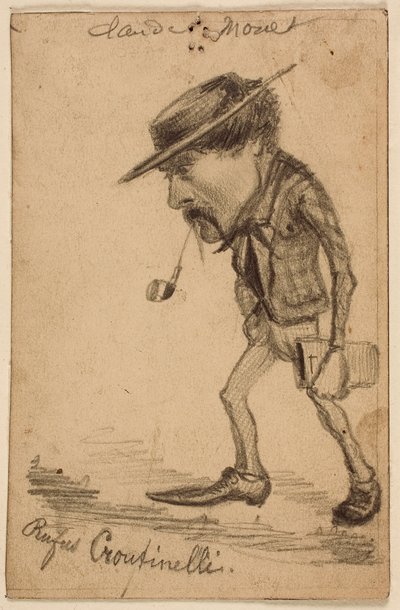 Karikatyyri Henri Cassinellista ("Rufus Croutinelli") tekijältä Claude Monet