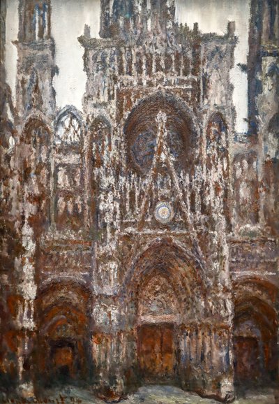 Rouenin katedraali, portaalinäkymä, Brown Harmony tekijältä Claude Monet