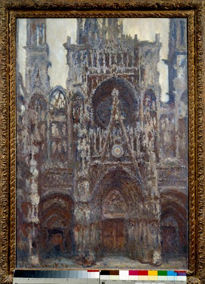 Cathedrale de Rouen, portaali, ruskea harmonia Claude Monet