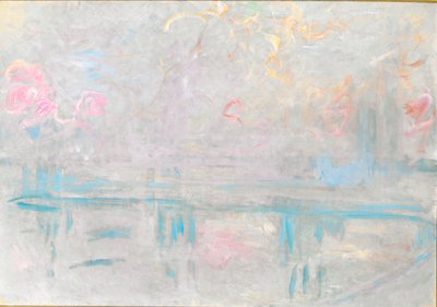 Charing Cross Bridge, n. 1900 (öljy kankaalle) tekijältä Claude Monet