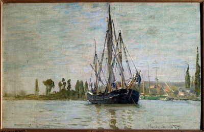 Chasse maree (Chasse-Maree) ankkurissa lähellä Rouenia, Claude Monet