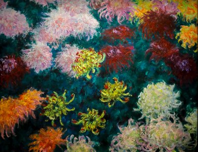 Krysanteemit sänky tekijältä Claude Monet