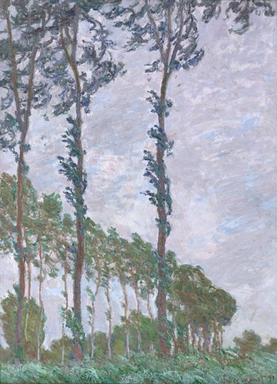 Tuuliefekti, Poppelien sarja tekijältä Claude Monet