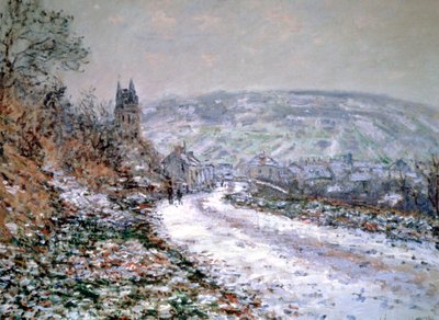 Sisäänkäynti Vetheuilin kylään talvella 1880 tekijältä Claude Monet