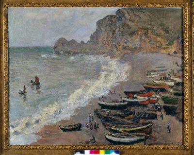 Etretat: la plage de la porte d