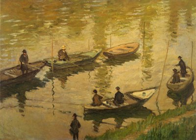 Kalastajat Seinen rannalla tekijältä Claude Monet