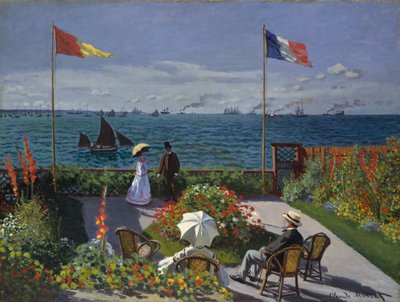 Puutarha Sainte-Adressessa tekijältä Claude Monet