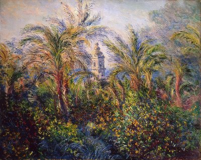 Puutarha Bordigherassa, vaikutelma aamulla. 1884 tekijältä Claude Monet