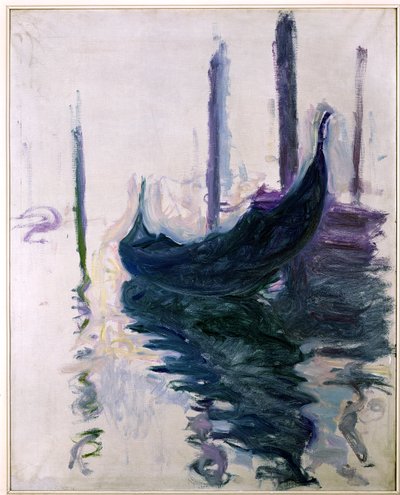 Gondolit Venetsiassa, 1908 tekijältä Claude Monet
