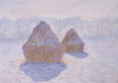 Heinäsuovat (lumen ja auringon vaikutus) tekijältä Claude Monet