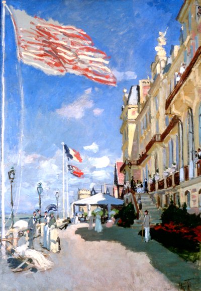 Hotel des Roches Noires, Trouville, 1870 tekijältä Claude Monet