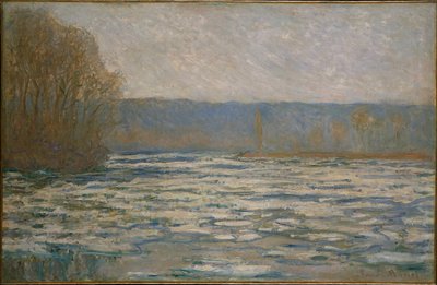 Jää hajosi Seineen lähellä Bennecourtia tekijältä Claude Monet