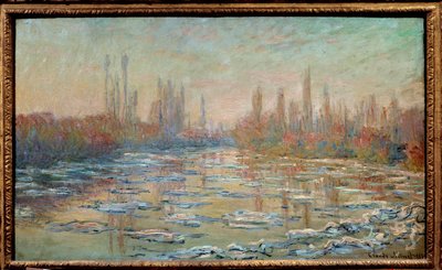 Jäätelö tai romahdus nuotalla. Claude Monet
