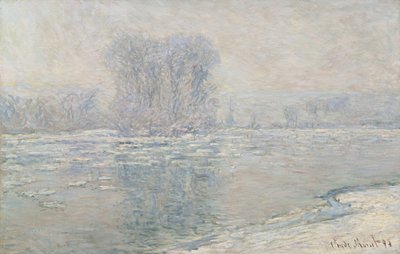Jää, valkoinen efekti tekijältä Claude Monet