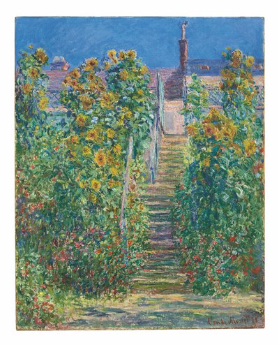 Portaikko Vétheuilissa tekijältä Claude Monet