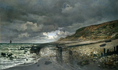 La Pointe de la Heve laskuveden aikaan tekijältä Claude Monet