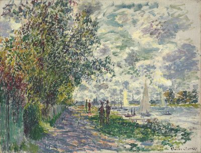 Petit-Gennevilliersin pankki, 1875 tekijältä Claude Monet