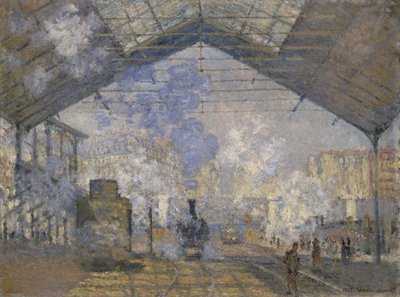 Saint-Lazaren rautatieasema tekijältä Claude Monet