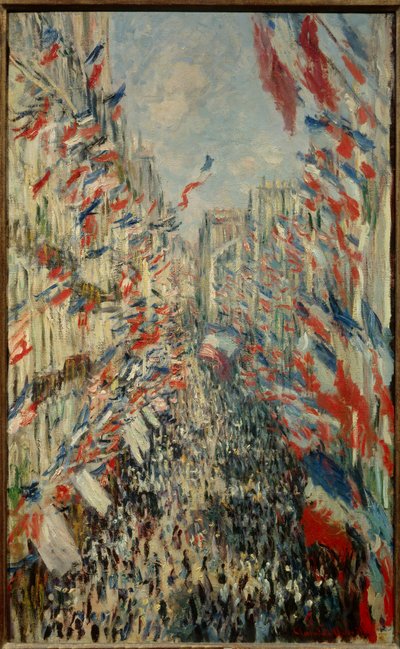 Rue Montorgueil Pariisissa, juhla 30. kesäkuuta 1878 - Claude Monet