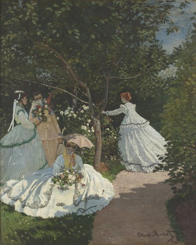 Naiset puutarhassa tekijältä Claude Monet