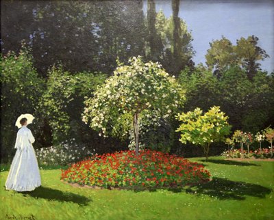 "Lady in the Garden", 1867 tekijältä Claude Monet