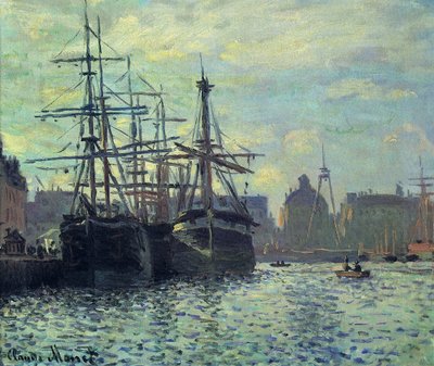 Le Bassin du Commerce, Le Havre tekijältä Claude Monet