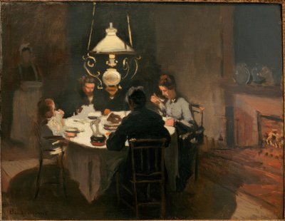 Le Dîner (Das Abendessen) tekijältä Claude Monet