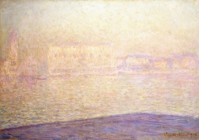 Ducal Palace nähtynä Saint-Georges Majeur, 1908 tekijältä Claude Monet