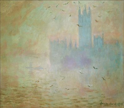 Le Parlement, Les Mouettes (Das Parlament, die Möwen) tekijältä Claude Monet