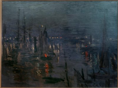 Le Port du Havre, Effet de Nuit (Der Hafen von Le Havre bei tekijältä Claude Monet