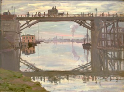 Le pont de bois (Die Holzbrücke) tekijältä Claude Monet