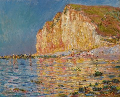 Les Petites-Dalles bei Ebbe. 1884 tekijältä Claude Monet