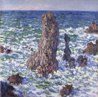Port-Cotonin pyramidit, aurinkoefekti, 1886. tekijältä Claude Monet
