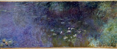 Les nympheas: matin Yksityiskohta. Claude Monet